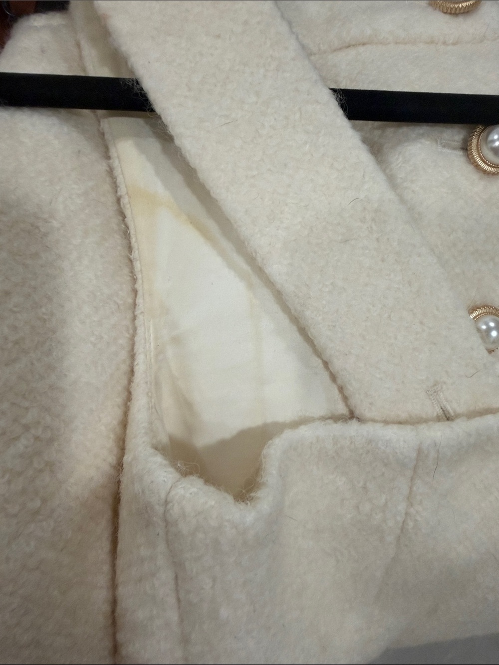 Reformation Cream Tweed Button-Front Two Piece Set - Picture 7 of 7